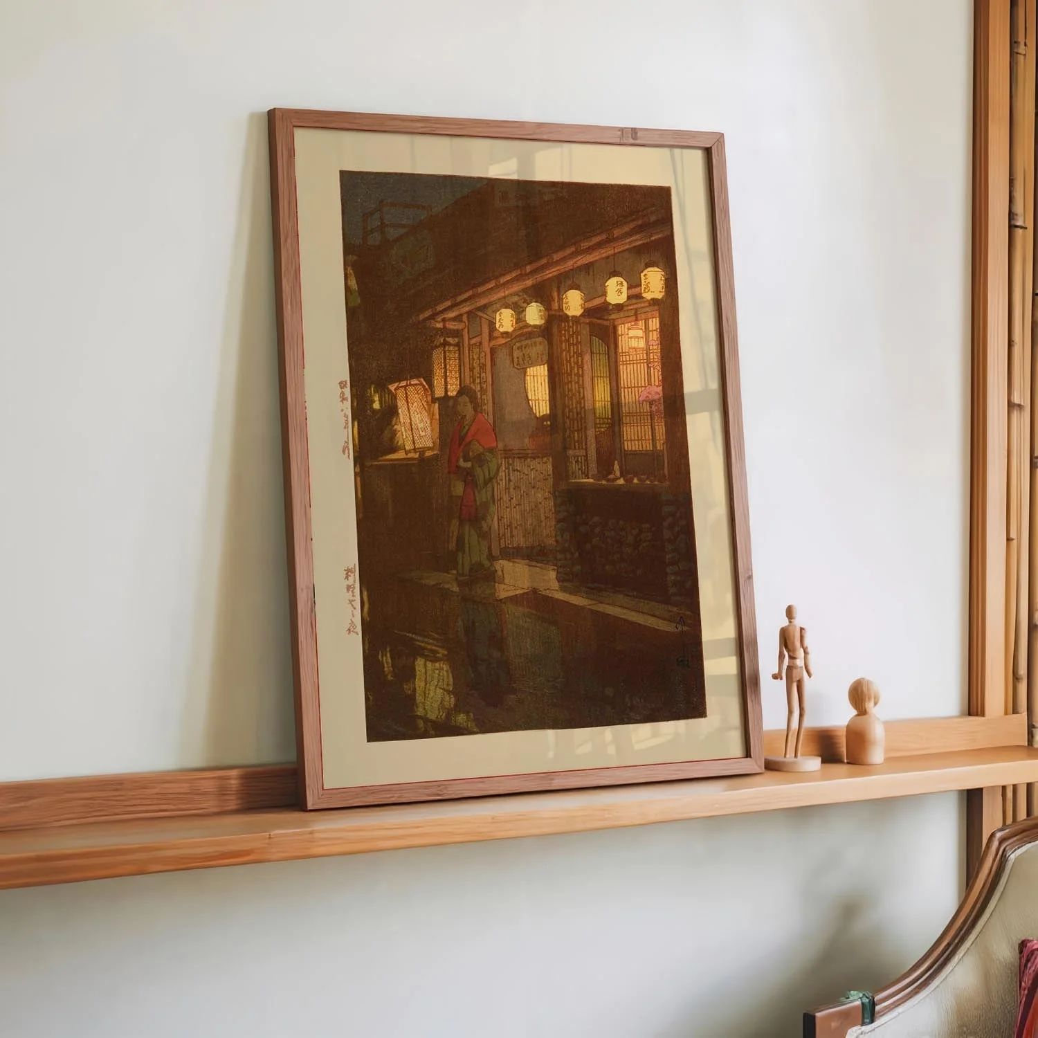 A Little Restaurant at Night by Hiroshi Yoshida - Image 4