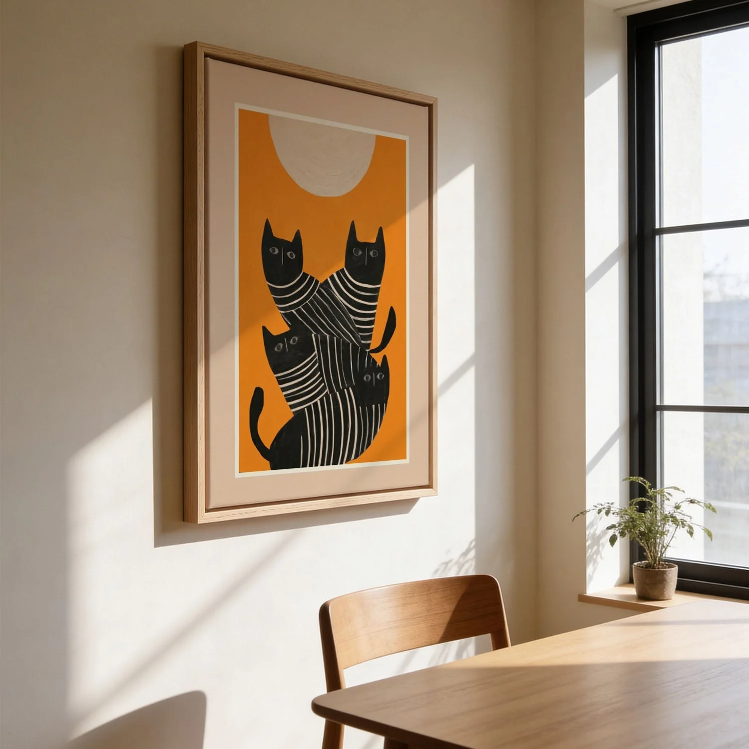 Abstract Black Cats by City Art - Image 3