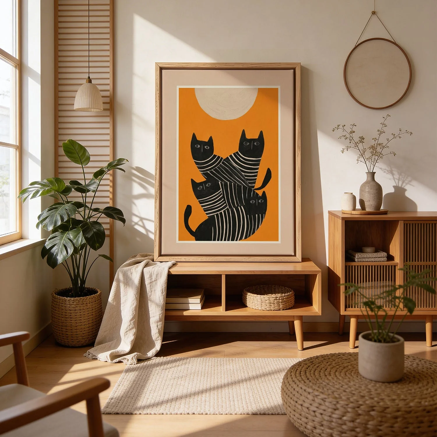Abstract Black Cats by City Art - Image 4