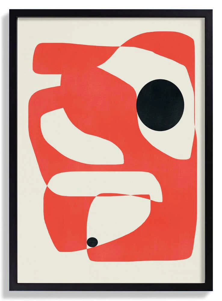 Abstract Geometric Composition -red by Little Dean - Image 6