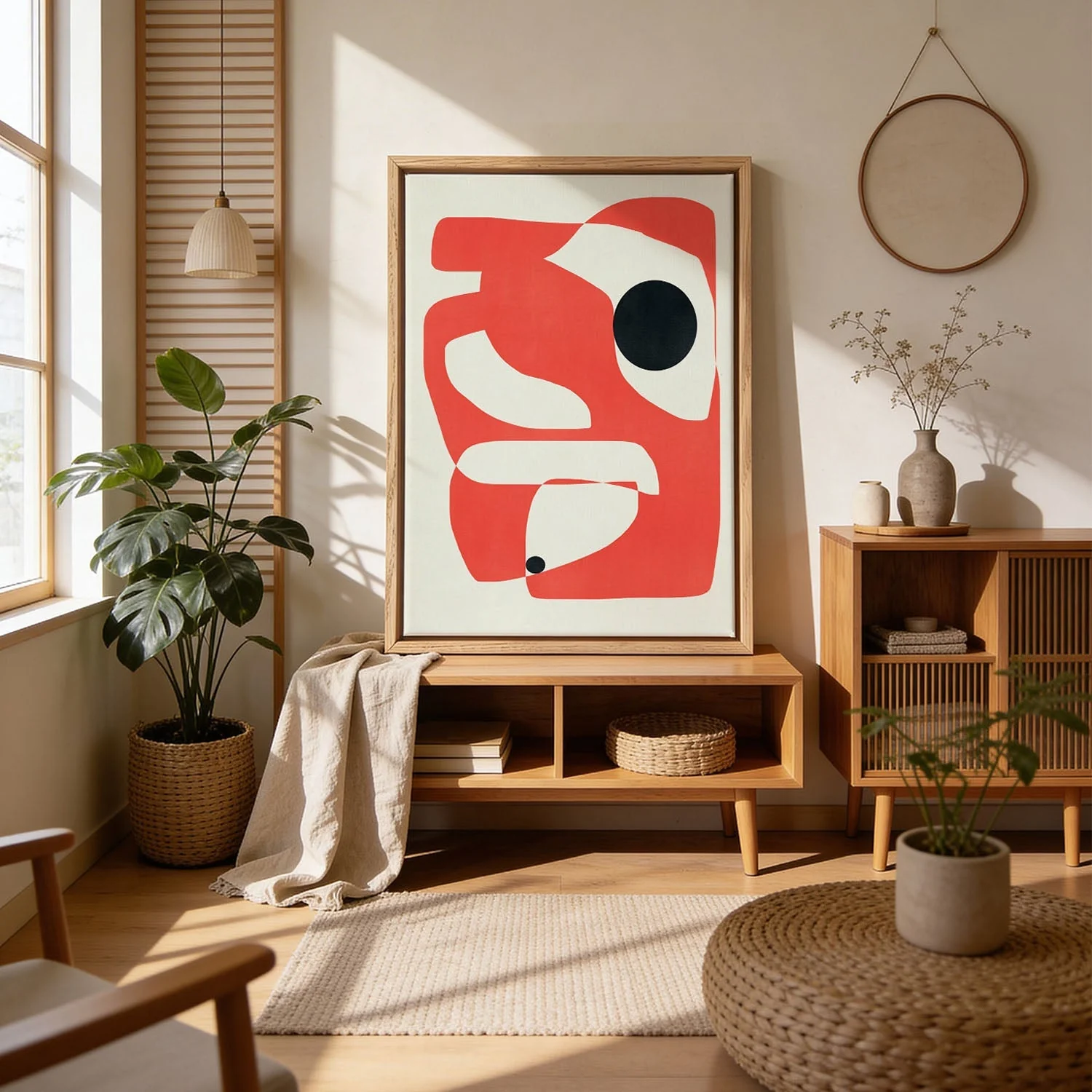 Abstract Geometric Composition -red by Little Dean - Image 4