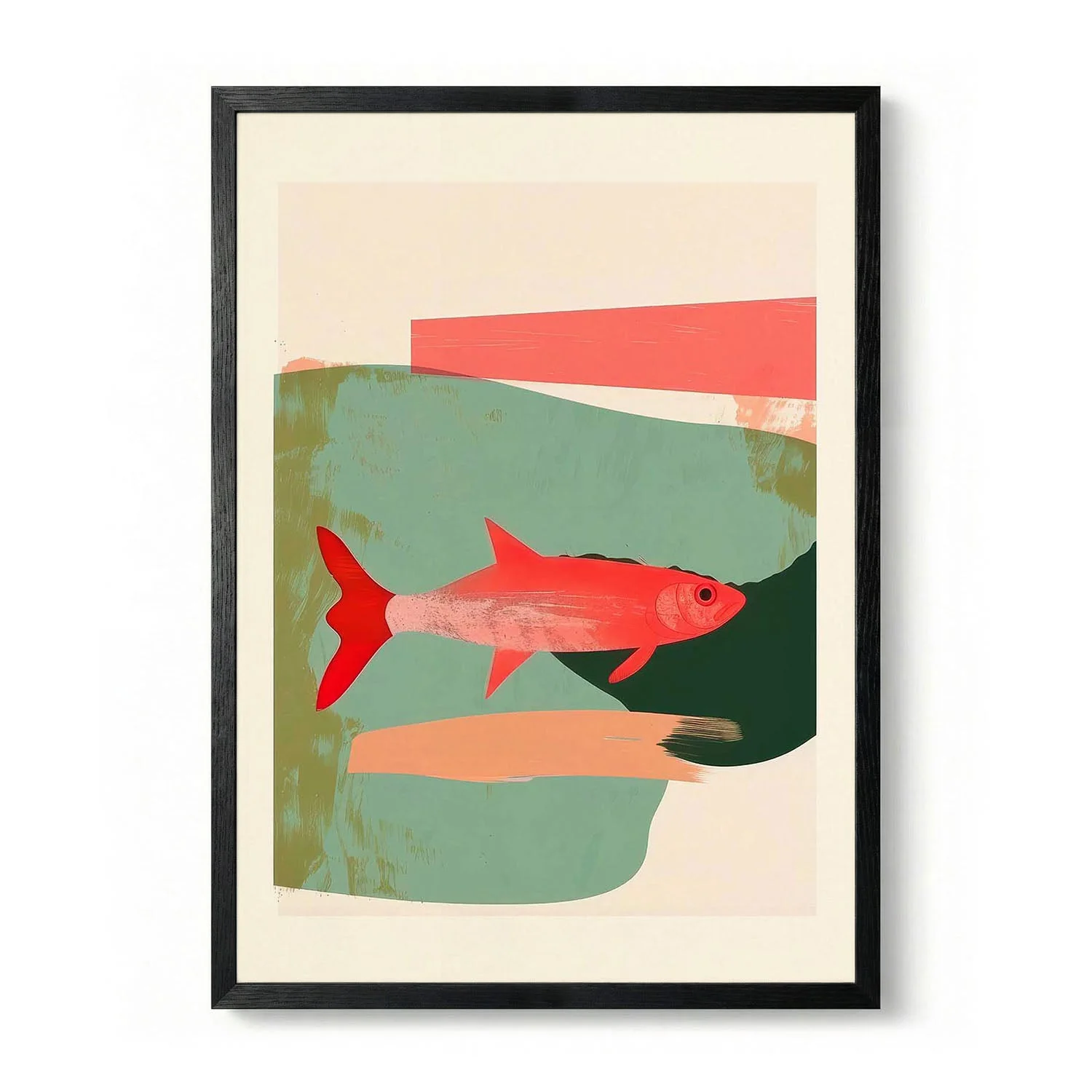 Abstract Red Fish by Nadjaa - Image 5