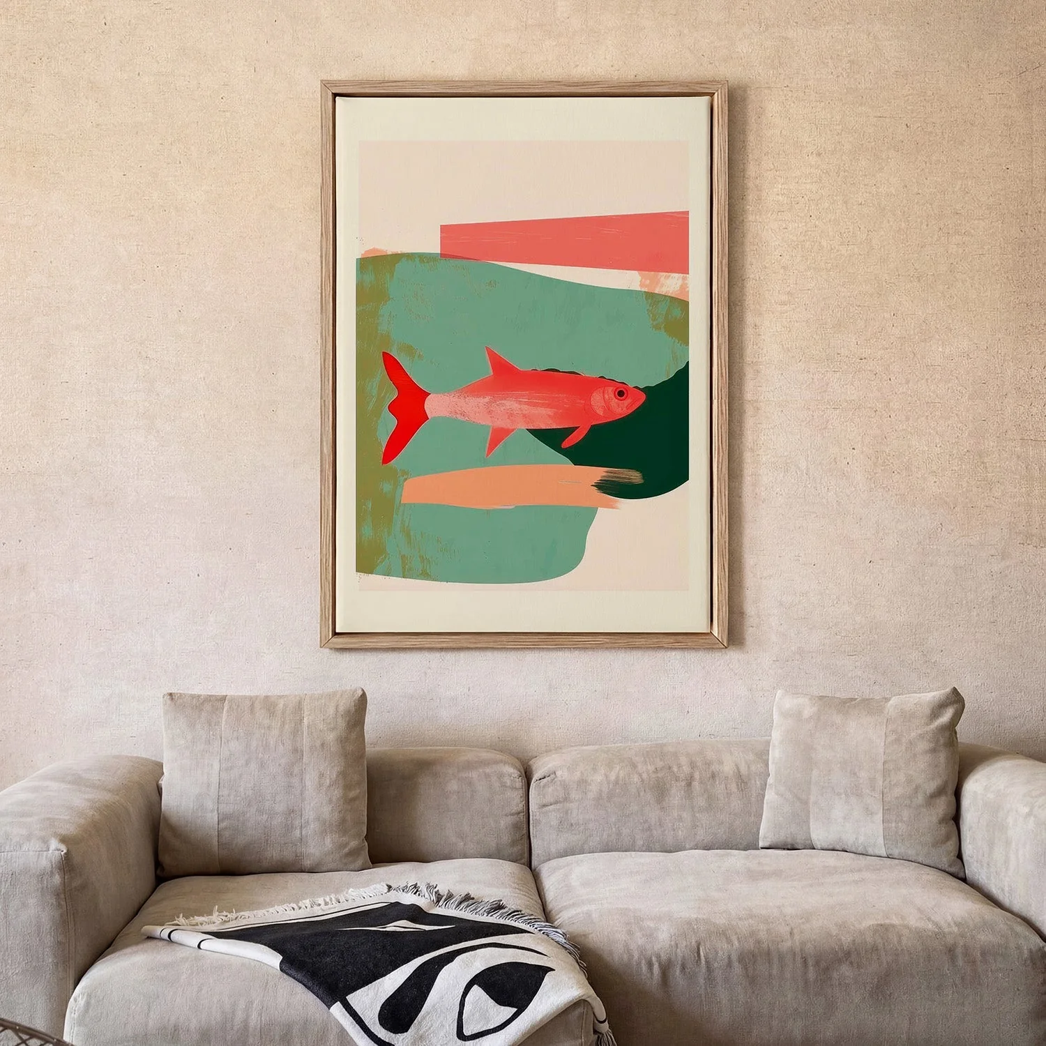Abstract Red Fish by Nadjaa - Image 2