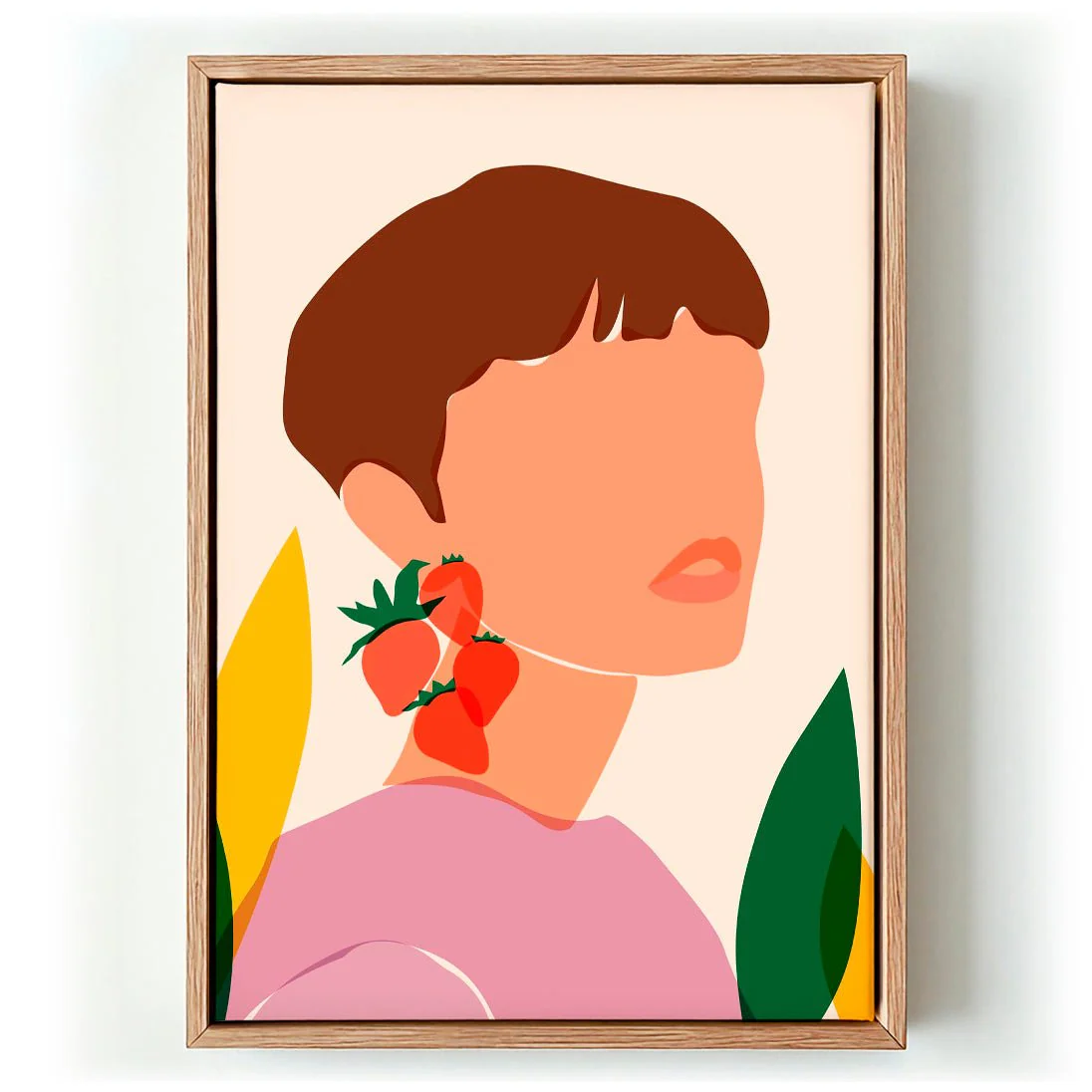 Abstract Strawberry Earrings by Kintsugi99