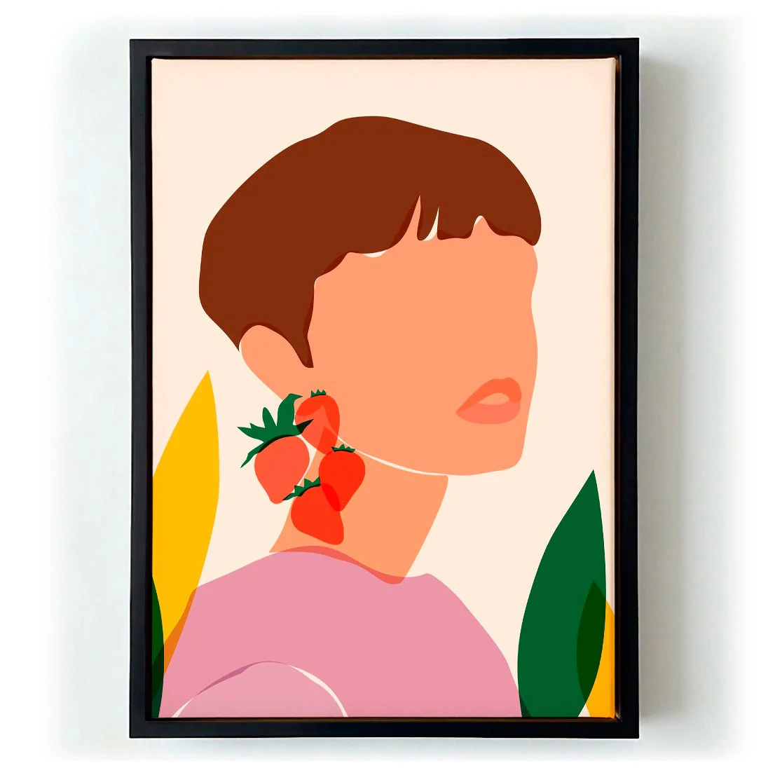Abstract Strawberry Earrings by Kintsugi99 - Image 5