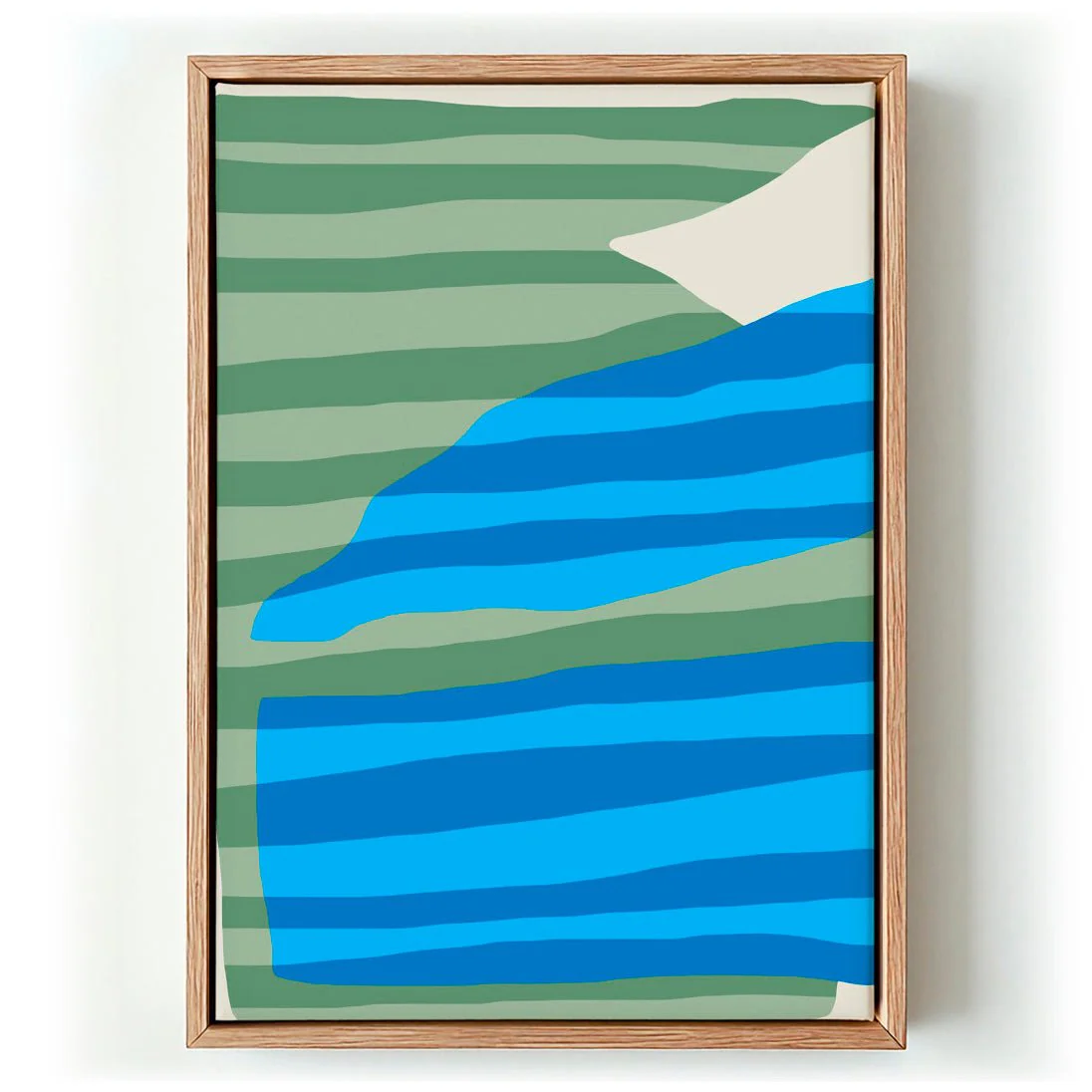 Abstract Stripe Minimal Collage by Little Dean