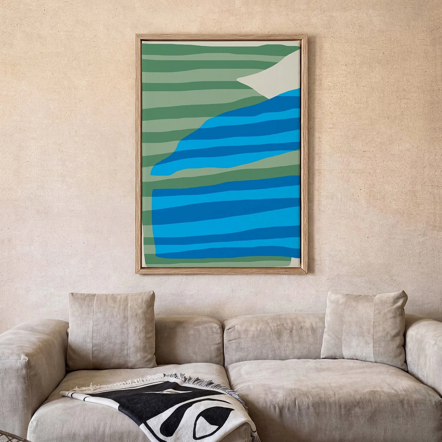 Abstract Stripe Minimal Collage by Little Dean - Image 2