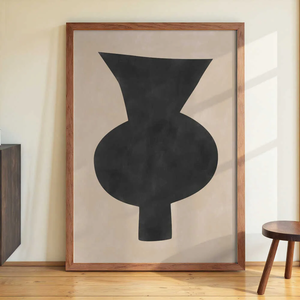 Abstract Vase Silhouette by Elena Ristova - Image 3