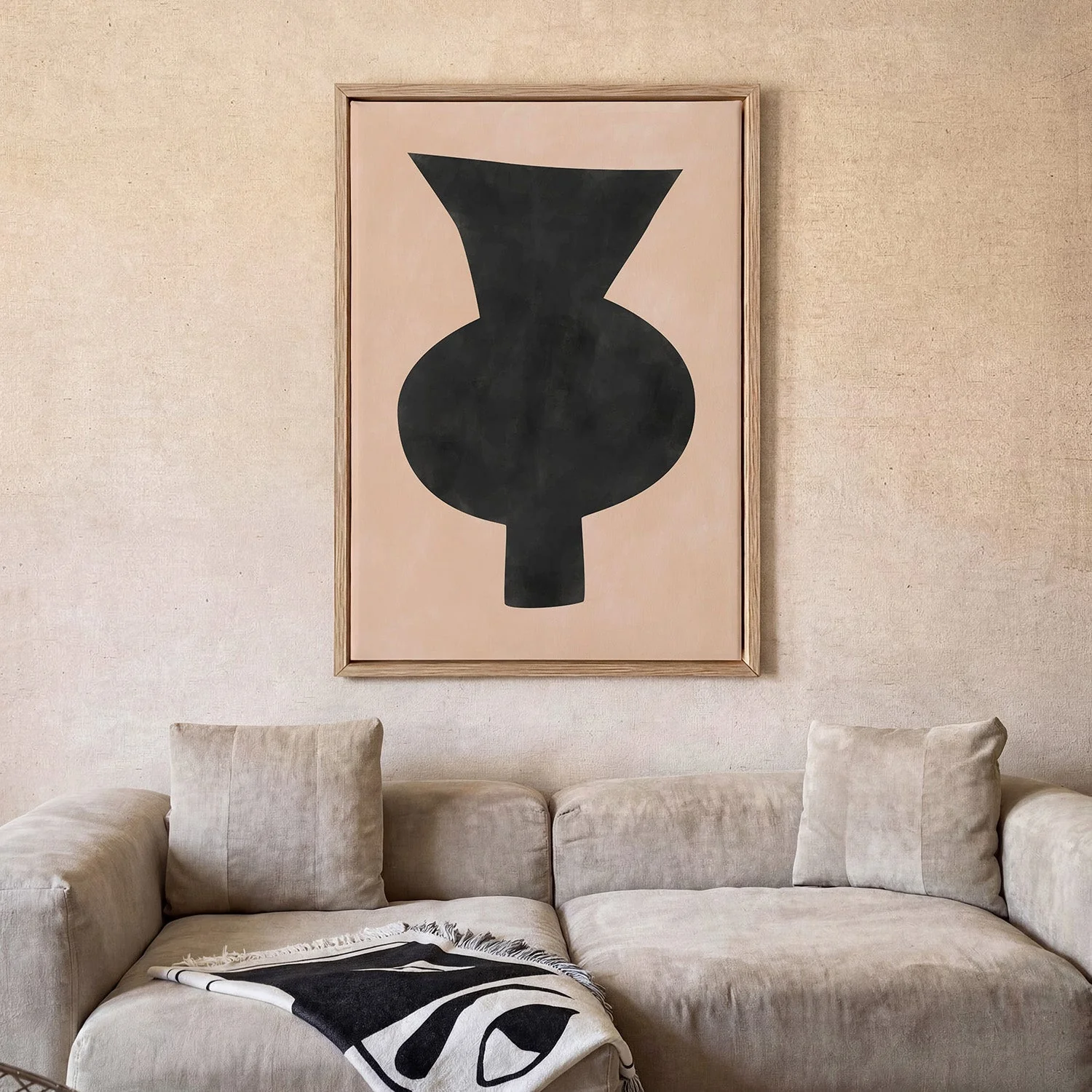 Abstract Vase Silhouette by Elena Ristova - Image 2