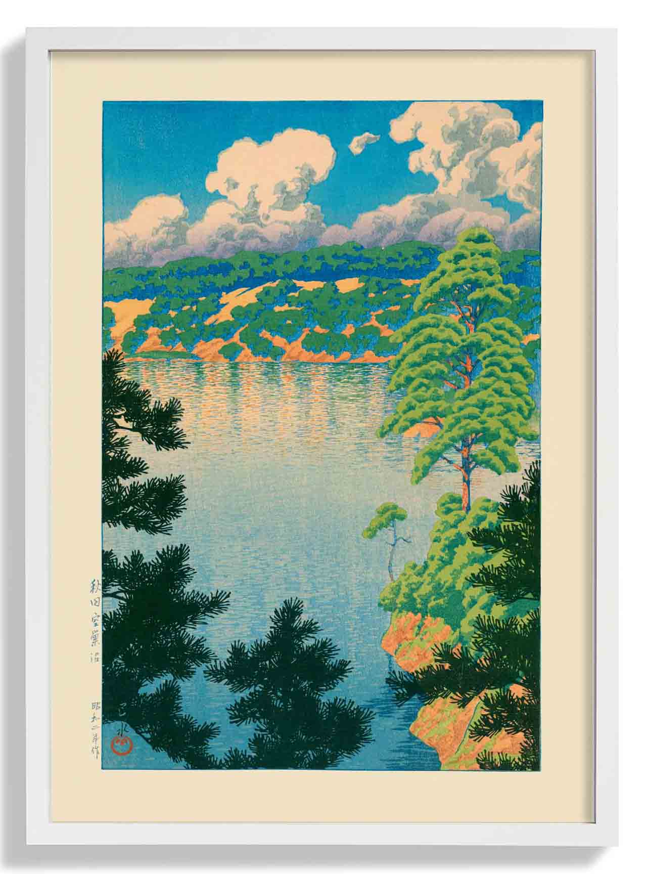 Akisu Lake by Hasui - Image 5