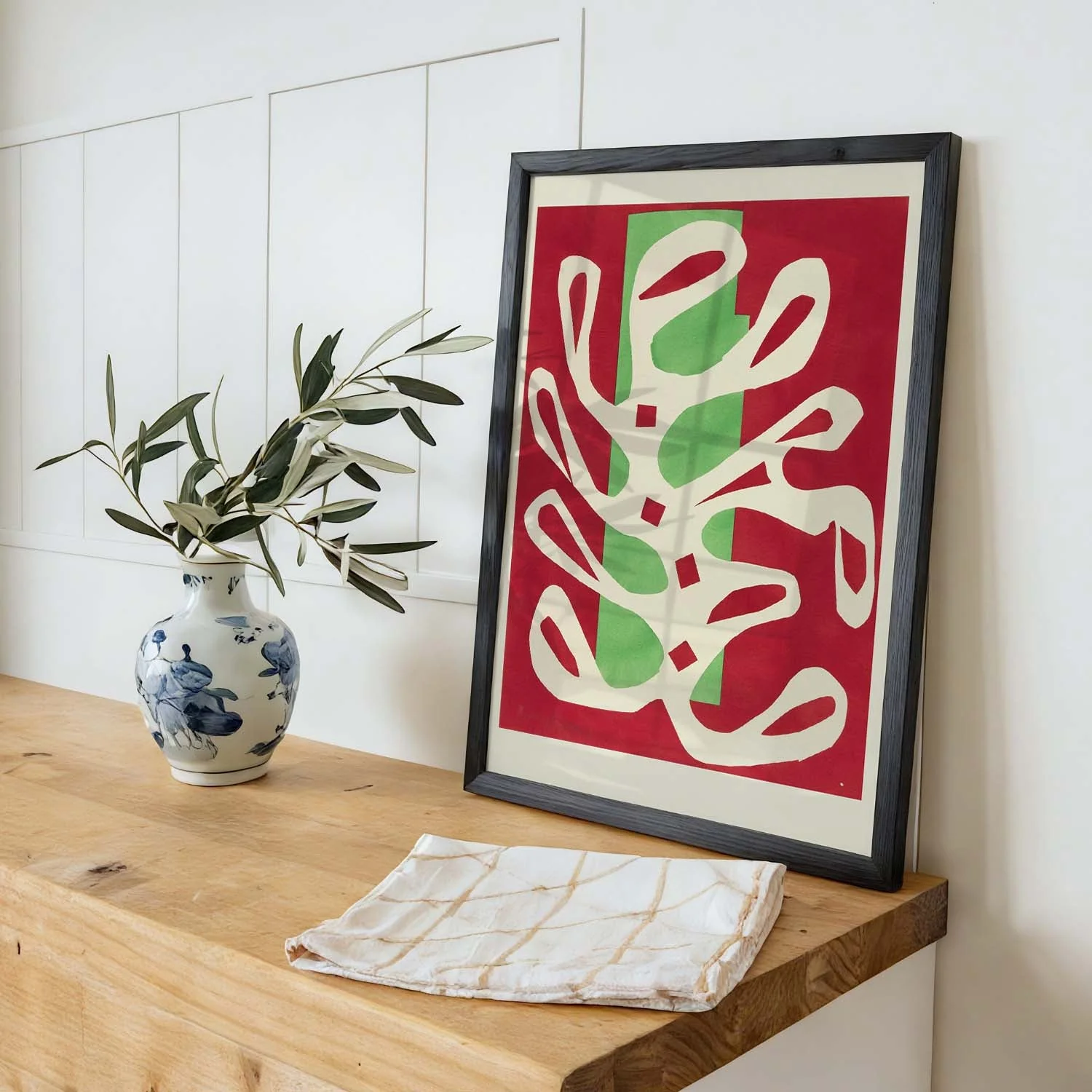 Algue blanche sur fond rouge et vert by Henri Matisse - Image 2