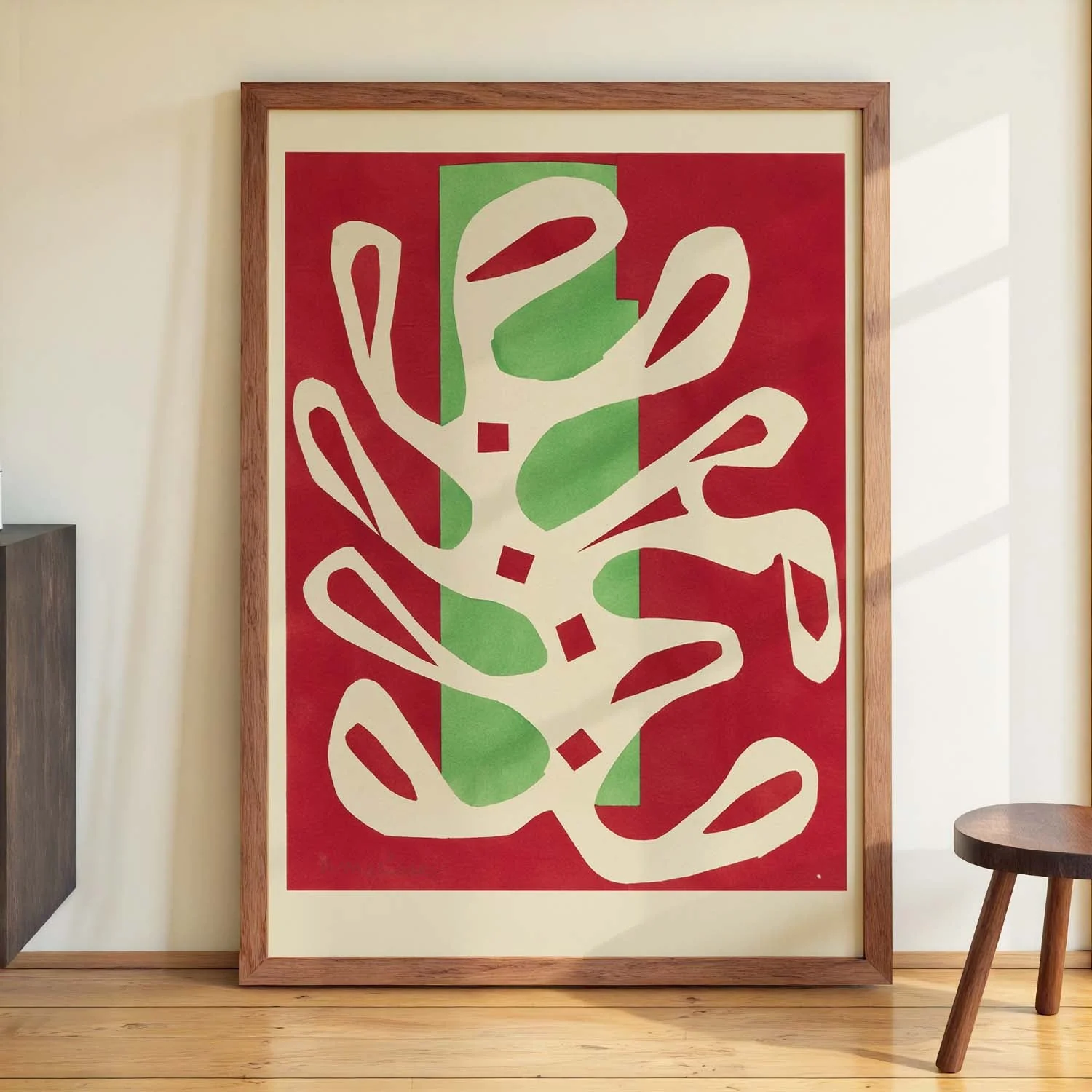 Algue blanche sur fond rouge et vert by Henri Matisse - Image 3