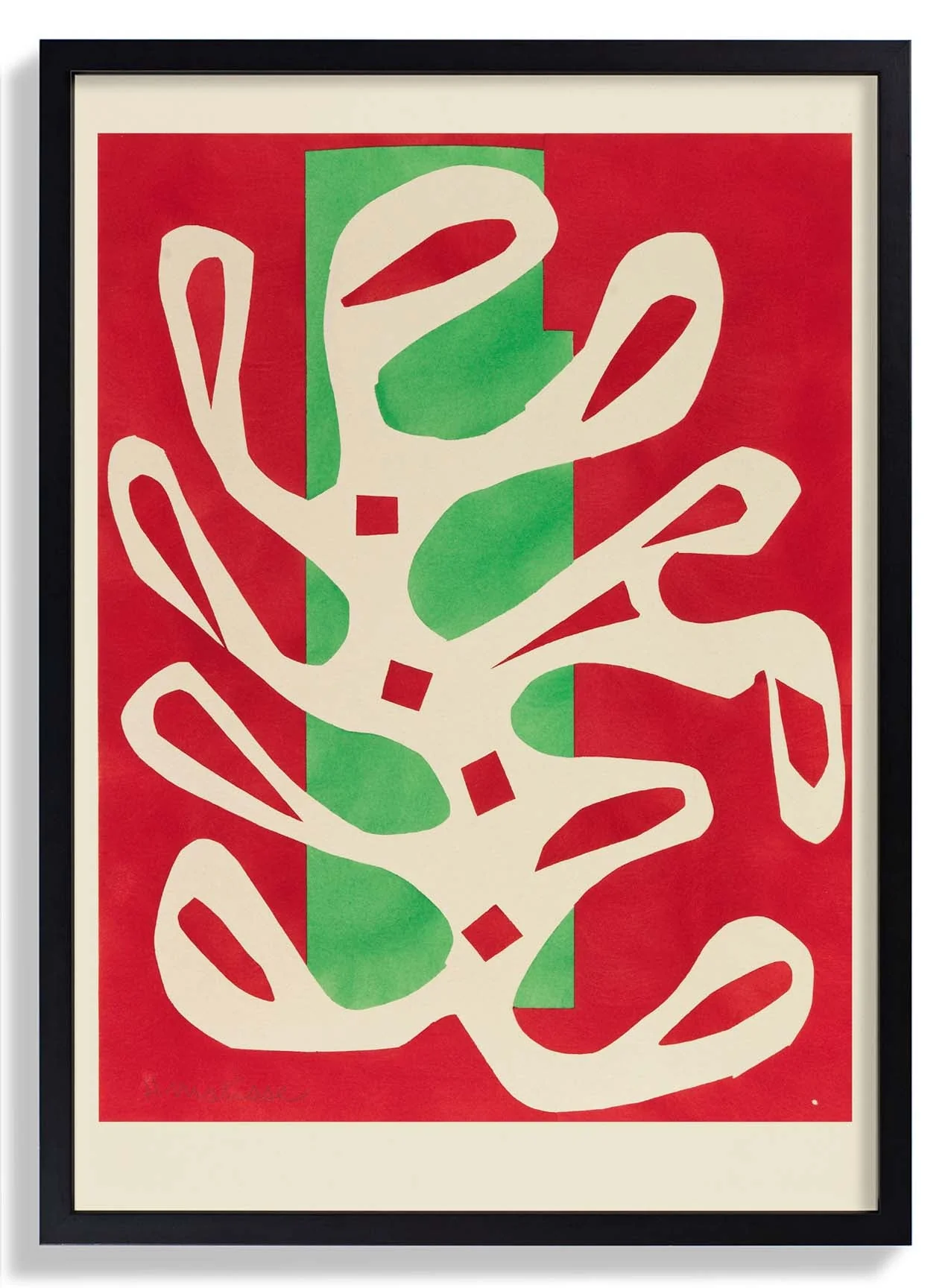 Algue blanche sur fond rouge et vert by Henri Matisse - Image 7