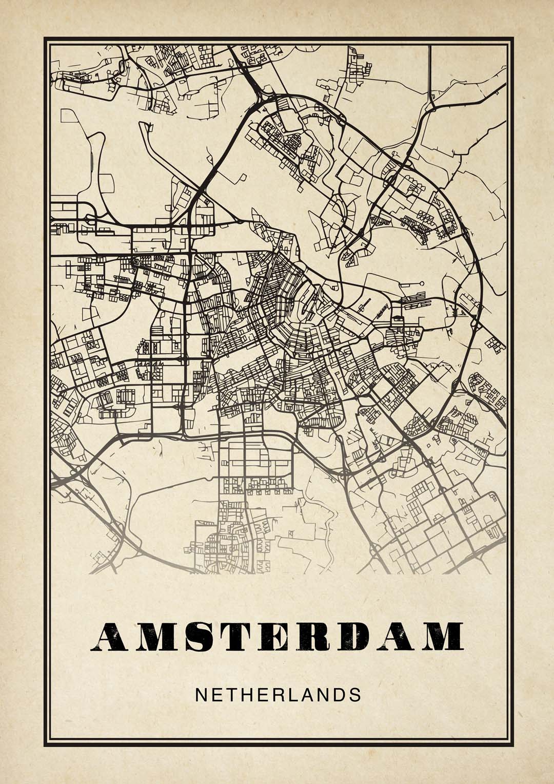 Amsterdam City Sepia - Image 8