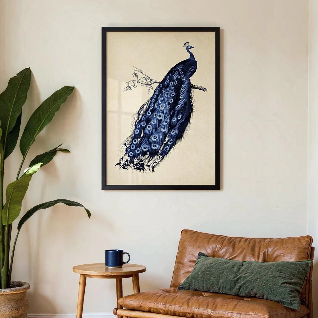 Antique Blue Peacock - Image 3