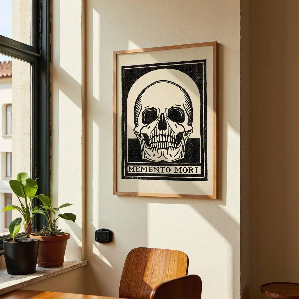 Antique Memento Mori Skull - Image 2