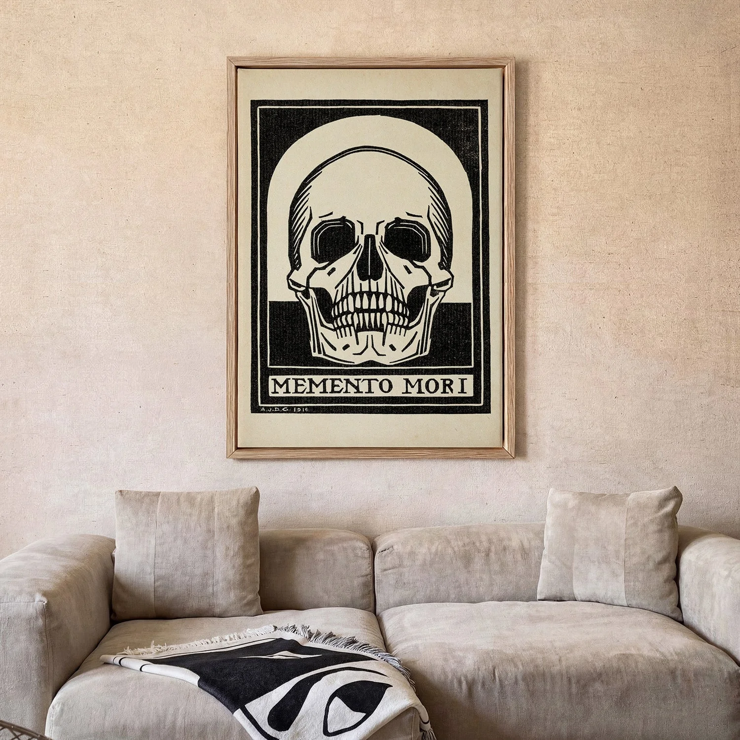 Antique Memento Mori Skull - Image 2