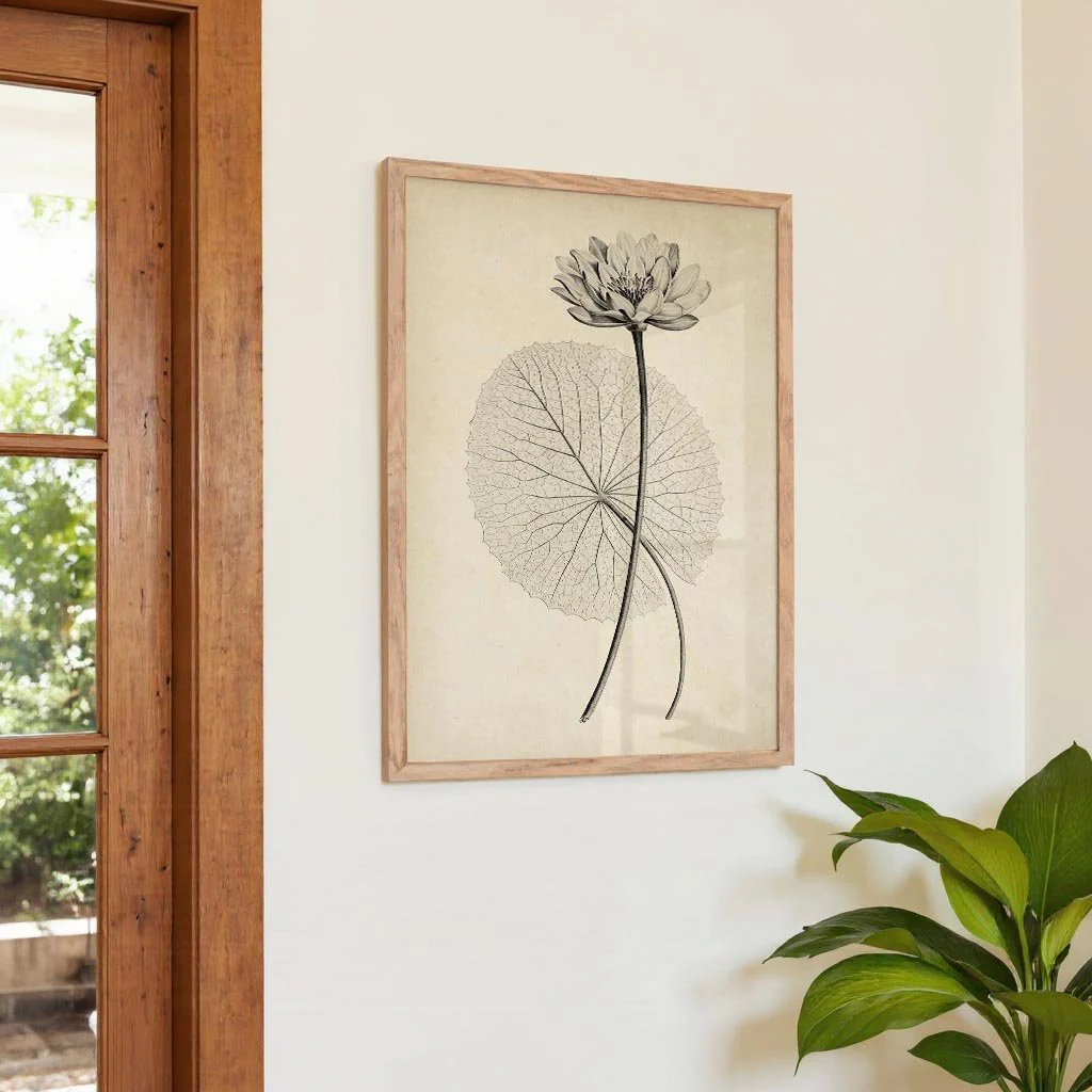 Antique White Egyptian Lotus Flower - Image 4