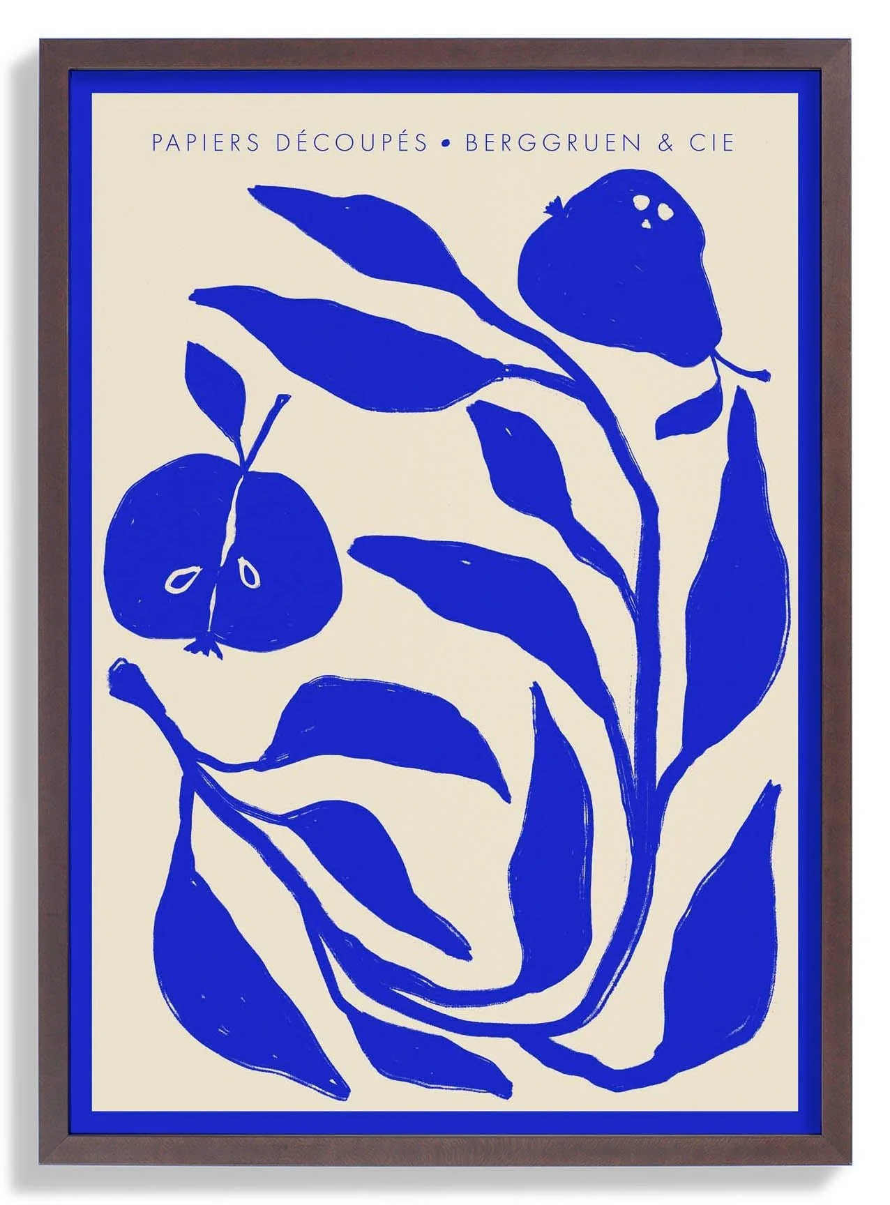 Apples Pears Blue Papiers Découpés Art Exhibition - Image 7