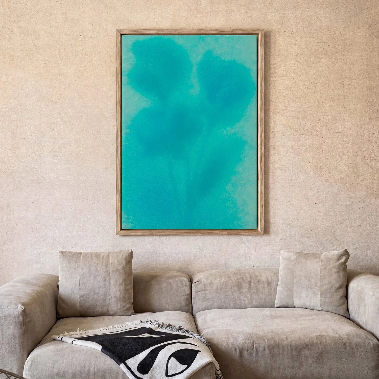 Aqua Bloom Silhouette by Frida Floral Studio - Image 2