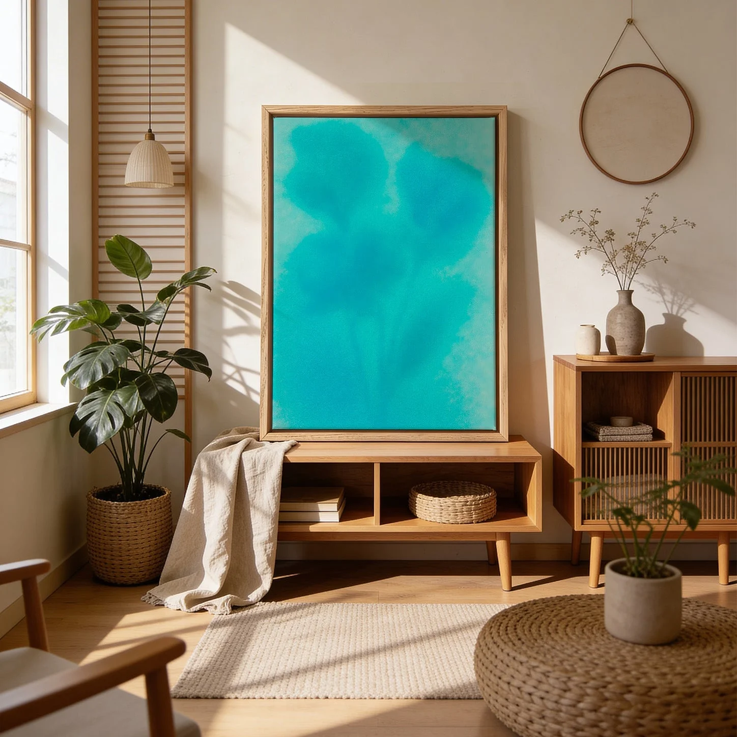 Aqua Bloom Silhouette by Frida Floral Studio - Image 4