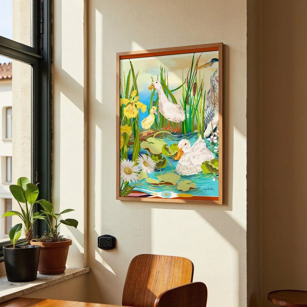 Art Deco Pekin Ducks by Marylène Madou - Image 2