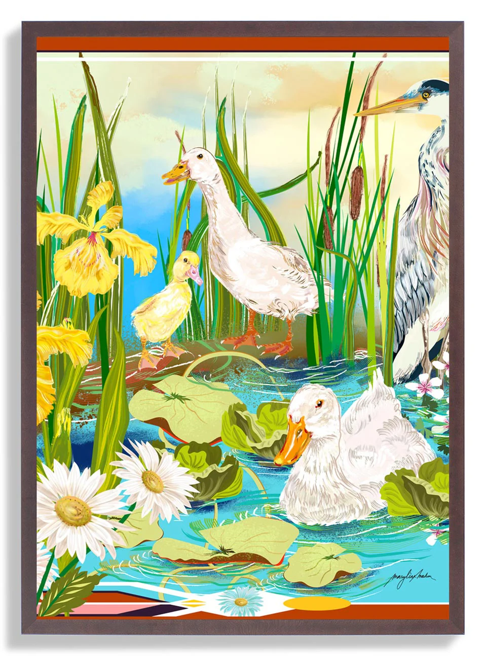 Art Deco Pekin Ducks by Marylène Madou - Image 7