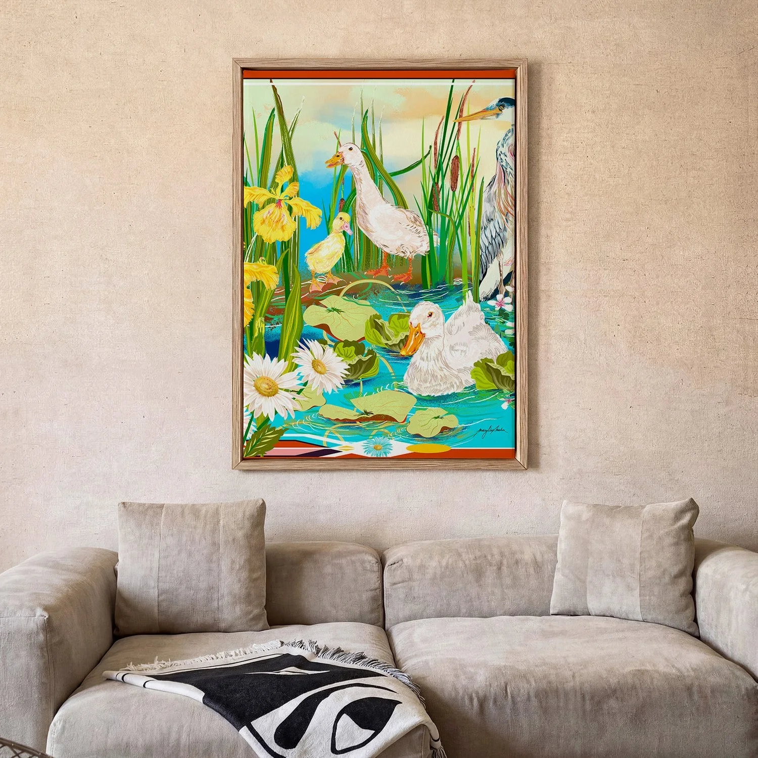 Art Deco Pekin Ducks by Marylène Madou - Image 2