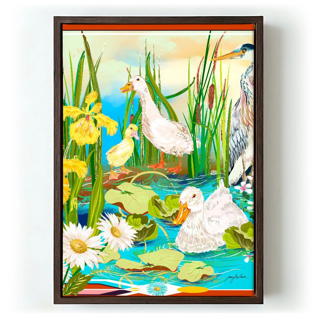 Art Deco Pekin Ducks by Marylène Madou - Image 5