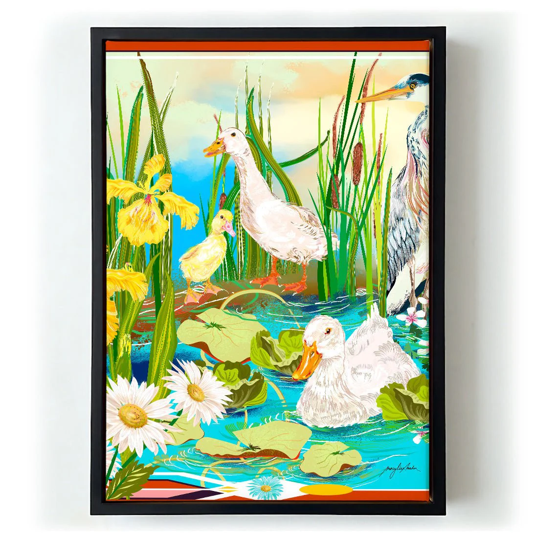 Art Deco Pekin Ducks by Marylène Madou - Image 6