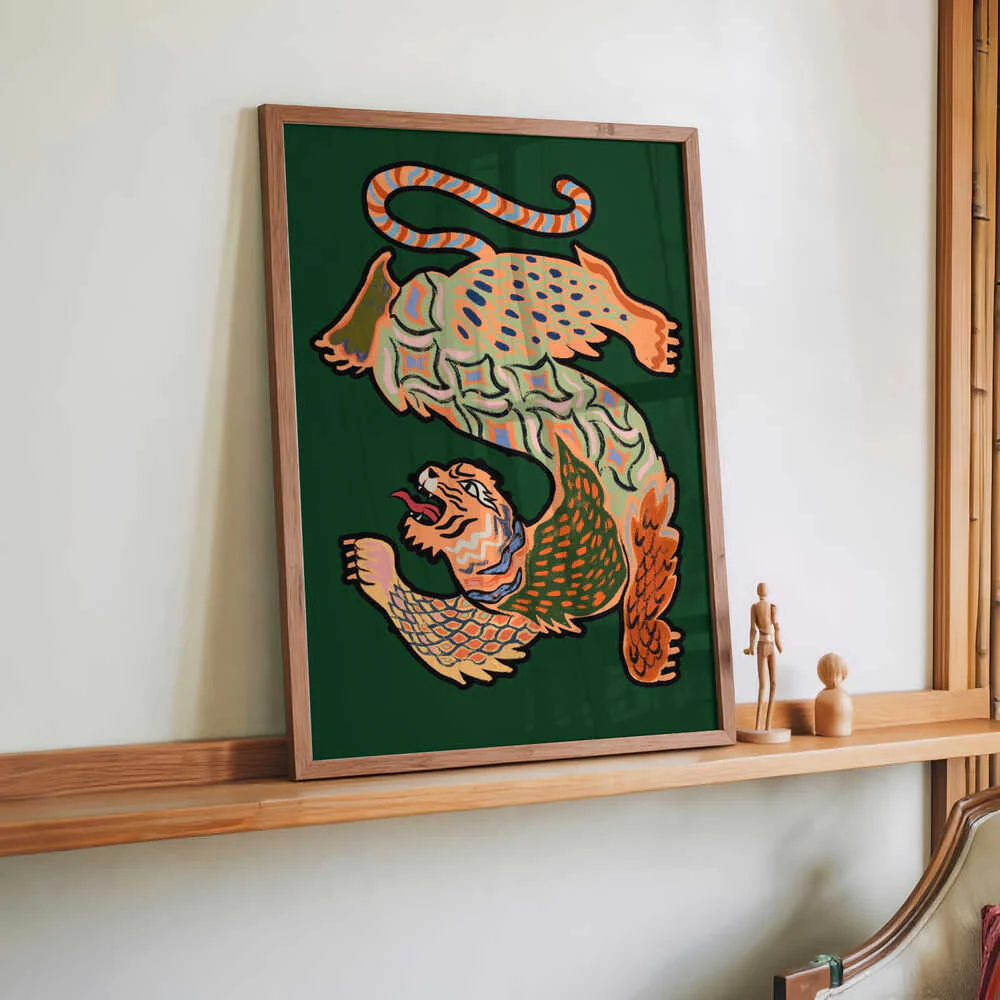 Asiantiger Green by Arty Guava - Image 2