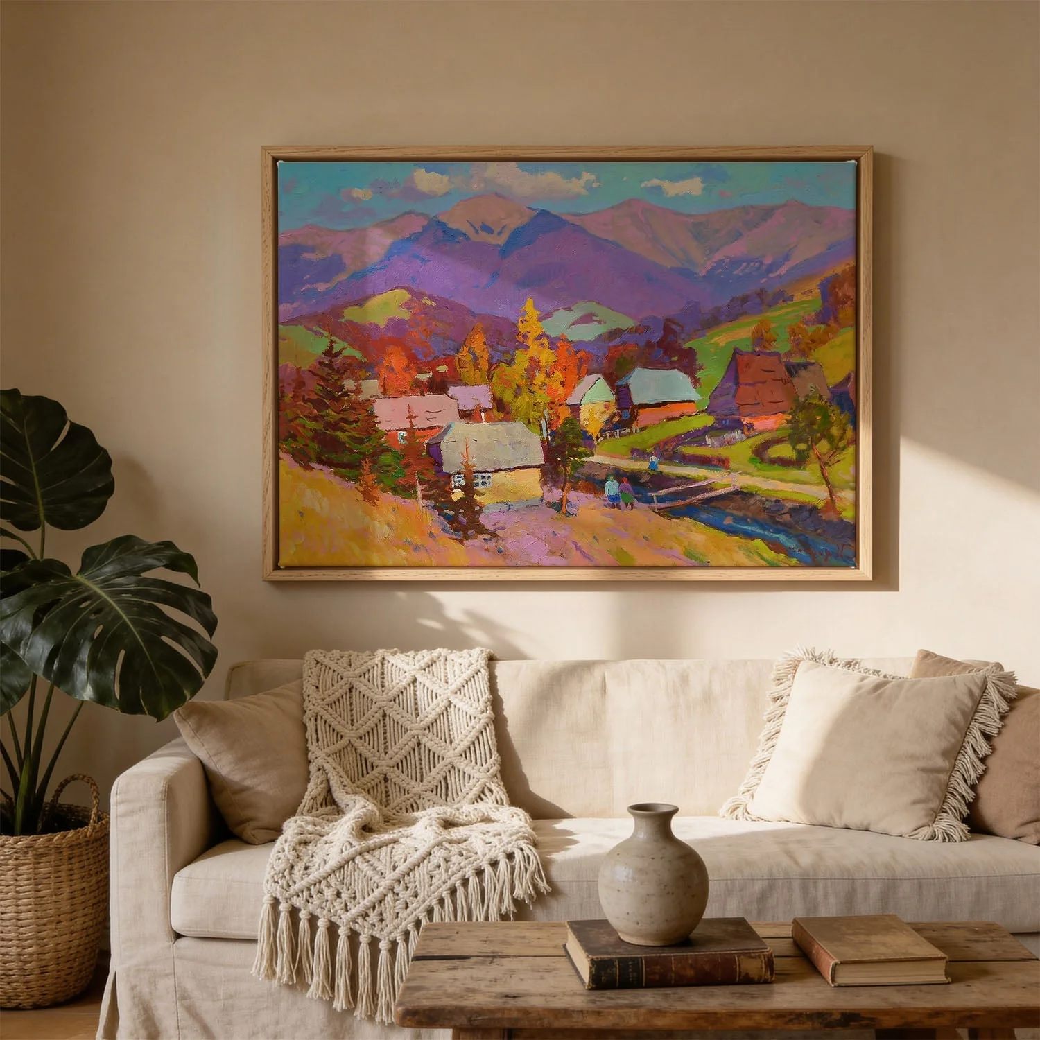 Autumn Mountain Village by Alexander - Image 3