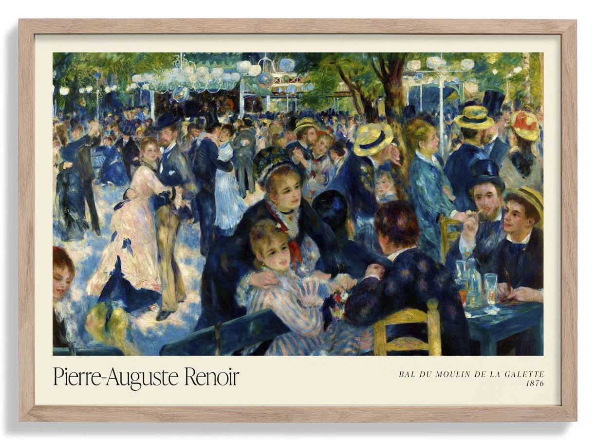 Bal du le Moulin de la Galette Art Exhibition by Pierre A. Renoir