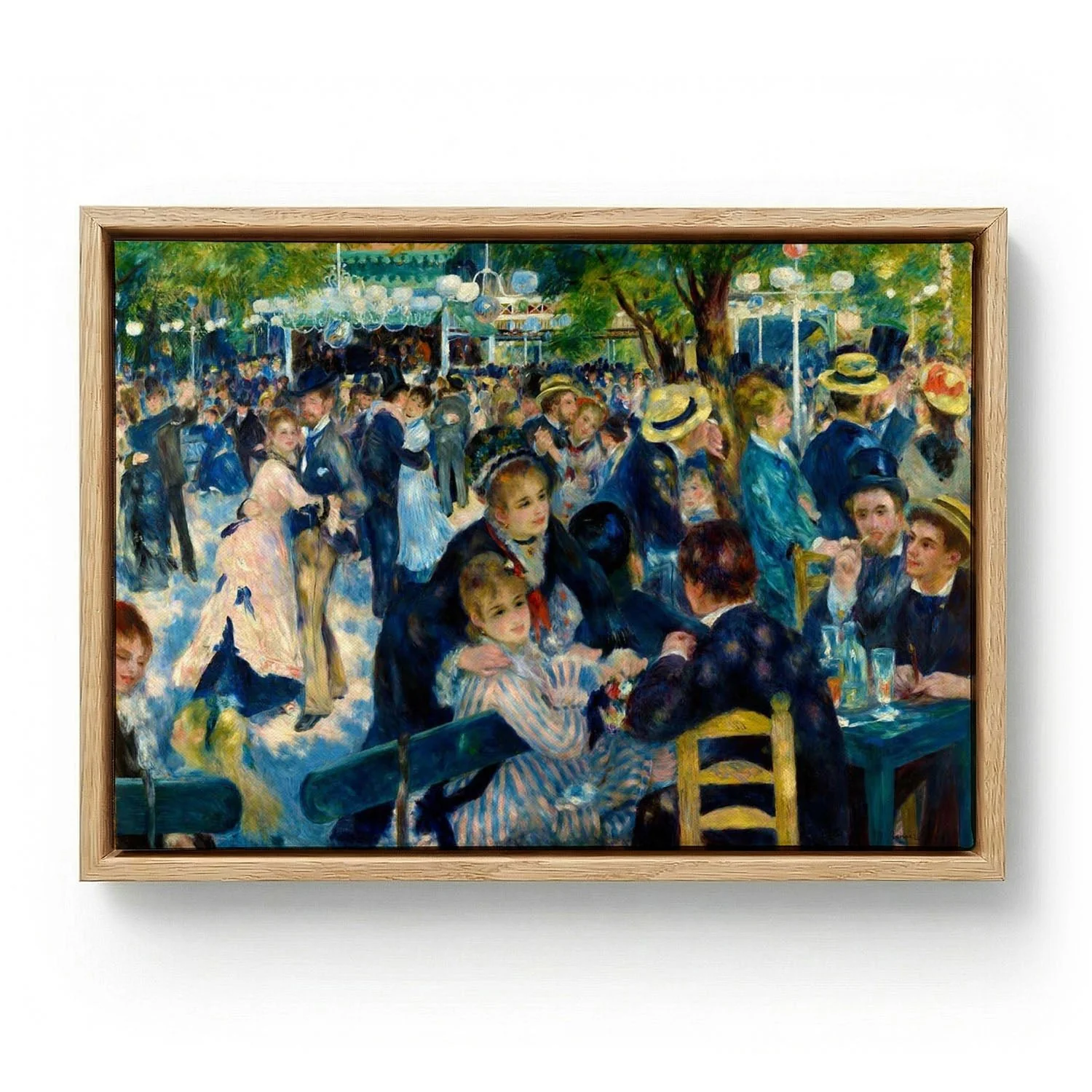 Bal du le Moulin de la Galette Painting by Pierre A. Renoir