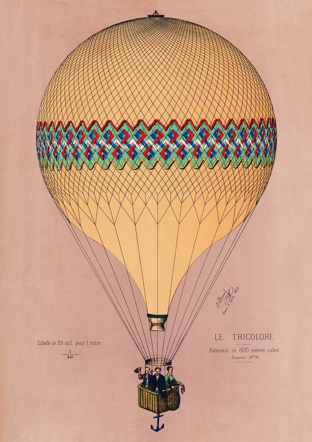 Balloon Tricolore Pink - Image 8