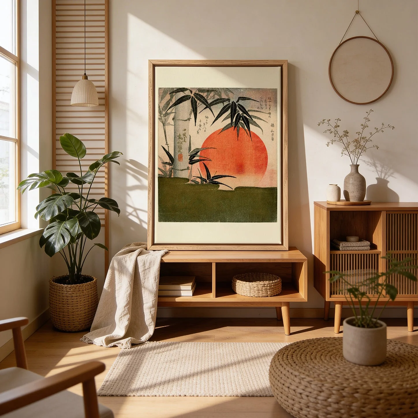 Bamboo and rising sun by Utagawa Kunimaru - Image 4