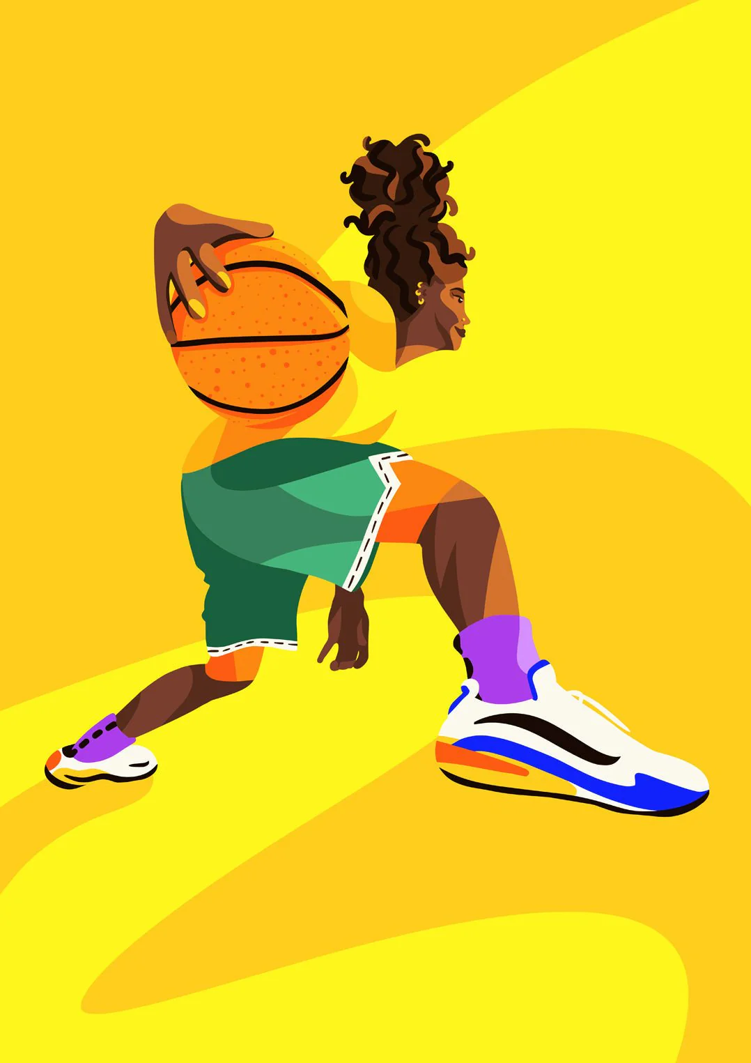 Basketball player by Sofia Doudine - Image 8