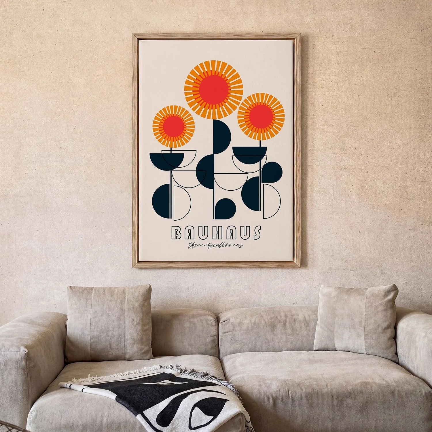 Bauhaus - Three Sunflowers by CATS AND DOTZ - Image 2