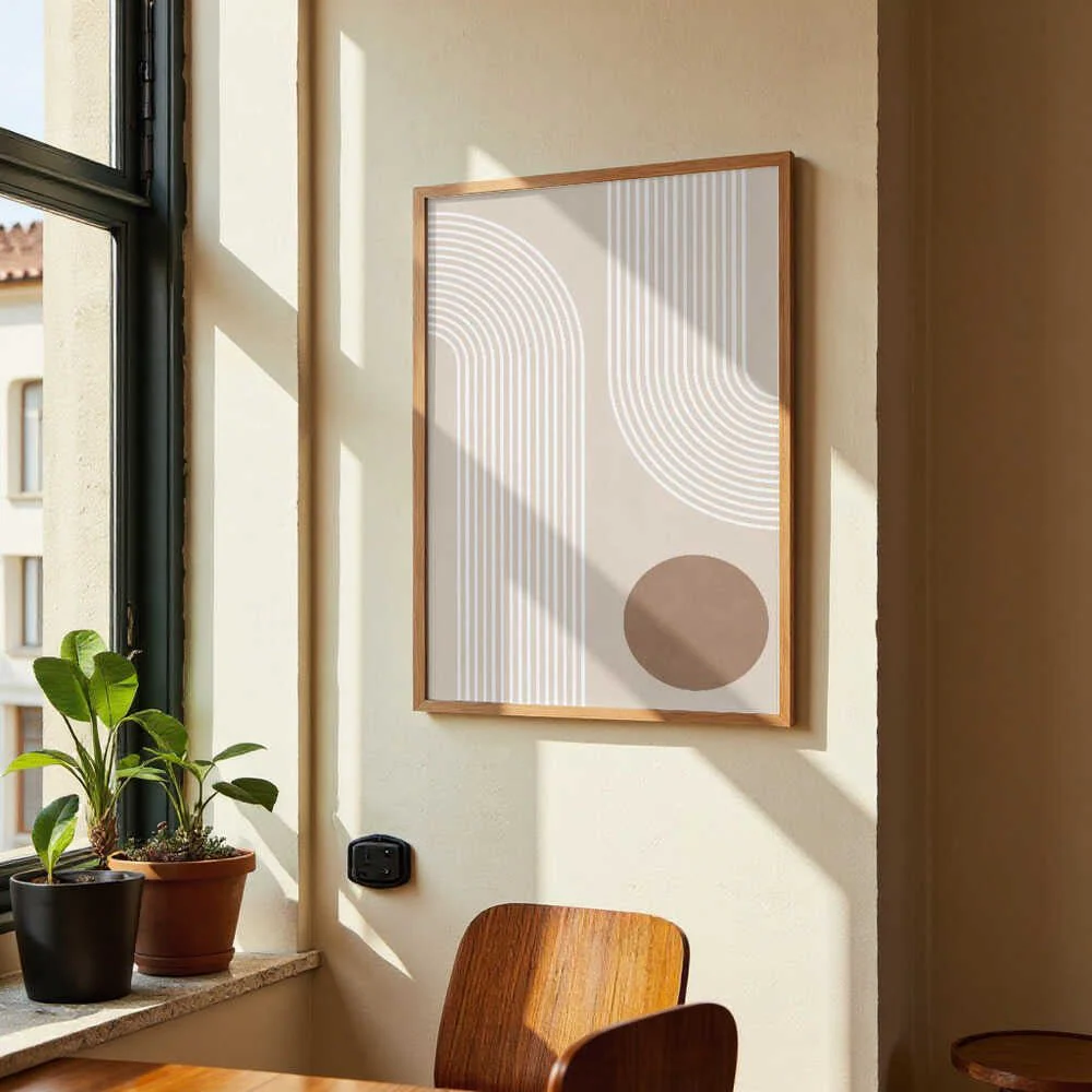Beige Arc Poster by Elena Ristova - Image 4