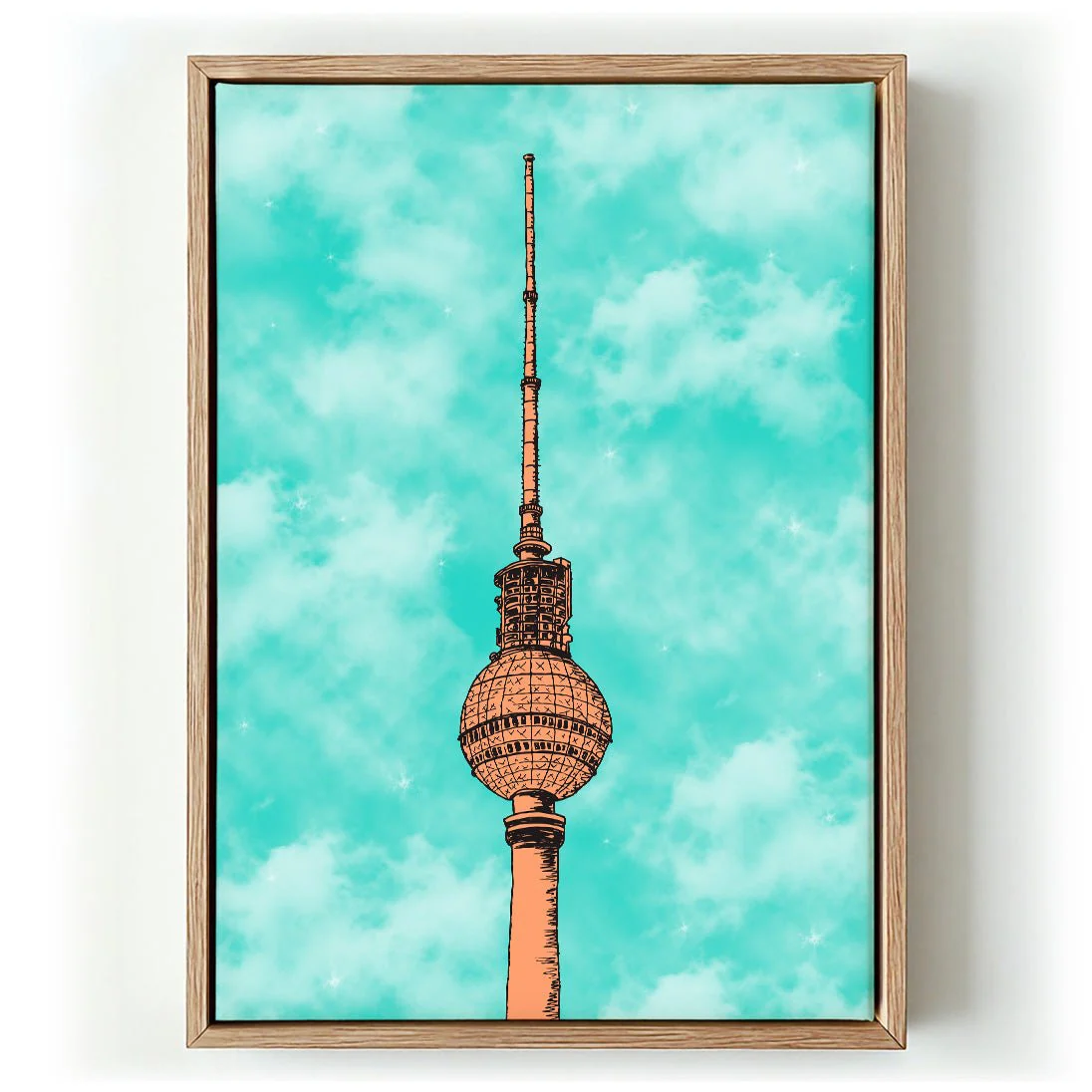 Berlin Blue Skies TV Tower by Kaitlyn Parker