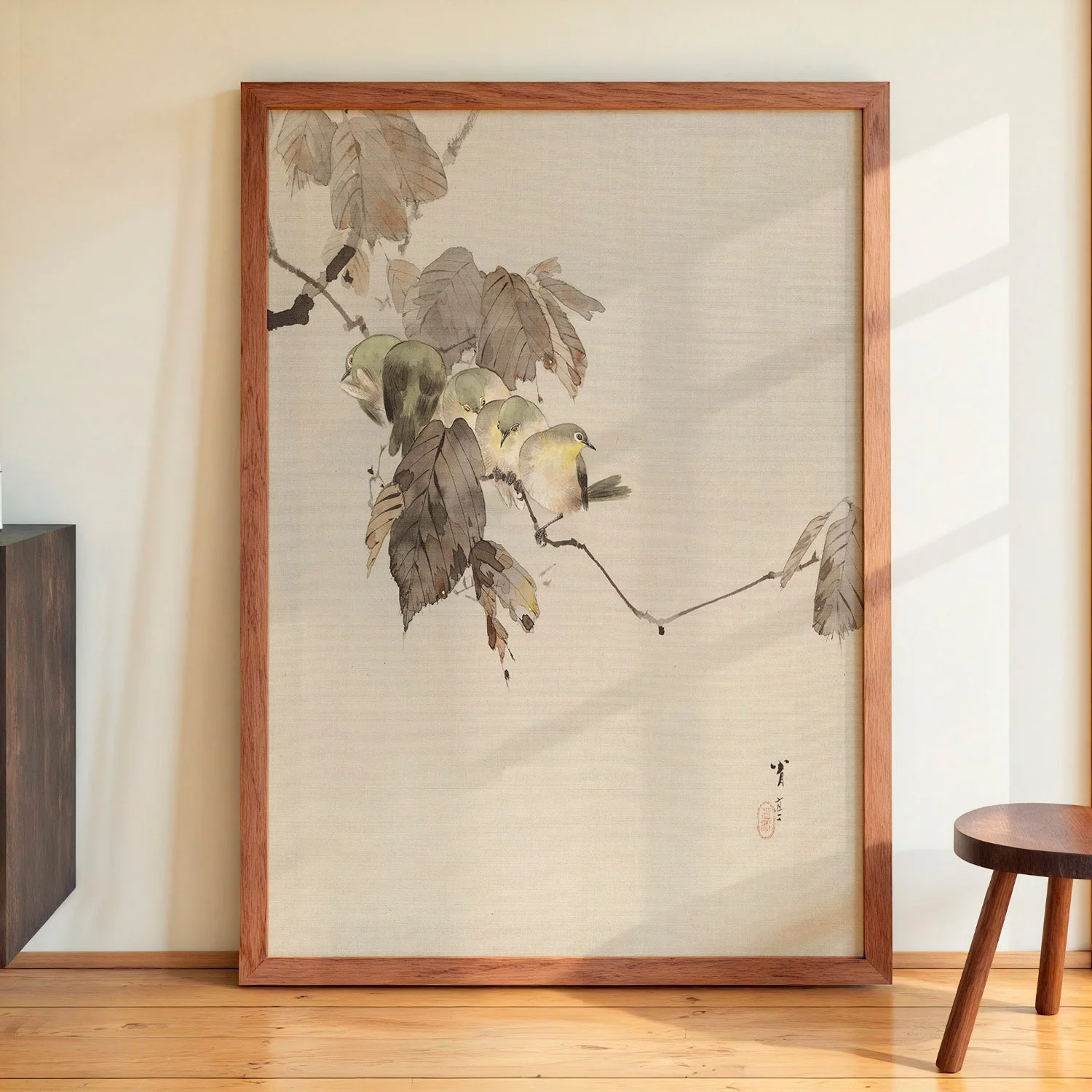 Birds on a Branch by Watanabe Seitei - Image 4