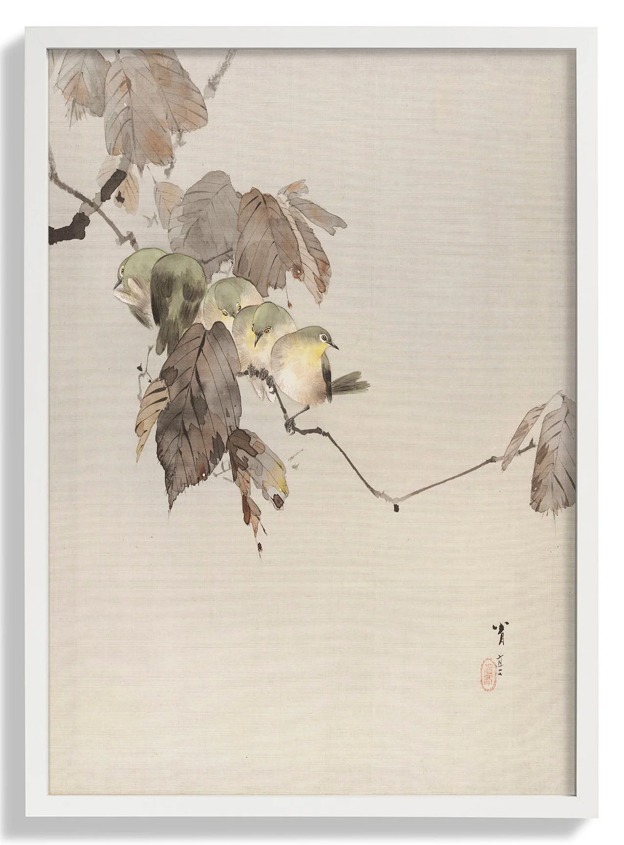 Birds on a Branch by Watanabe Seitei - Image 5