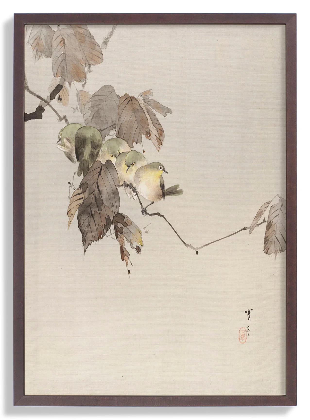 Birds on a Branch by Watanabe Seitei - Image 6