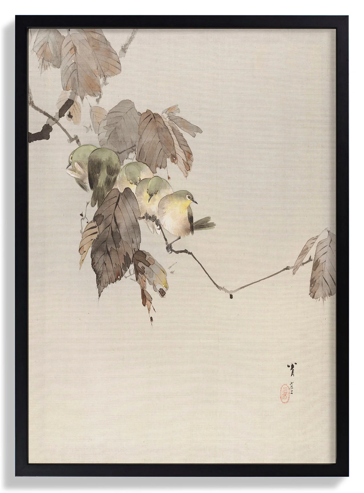 Birds on a Branch by Watanabe Seitei - Image 7