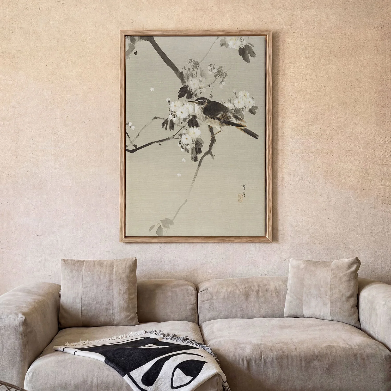 Birds on a Flowering Branch (1887) by Watanabe Seitei - Image 2