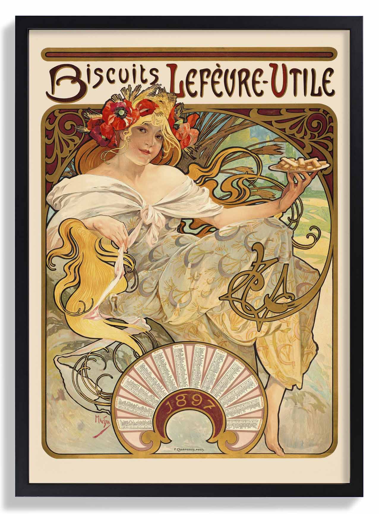 Biscuits Lefèvre Utile by Alphonse Mucha - Image 6
