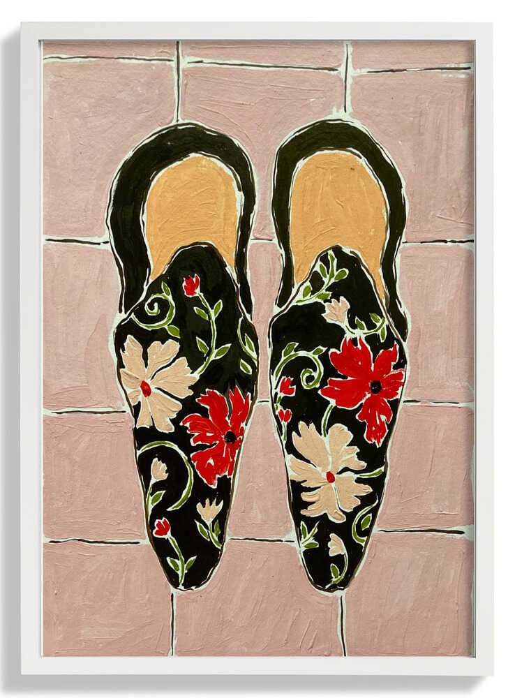 Black Shoes On Pink Tiles by Rushati Chowdhury - Image 5