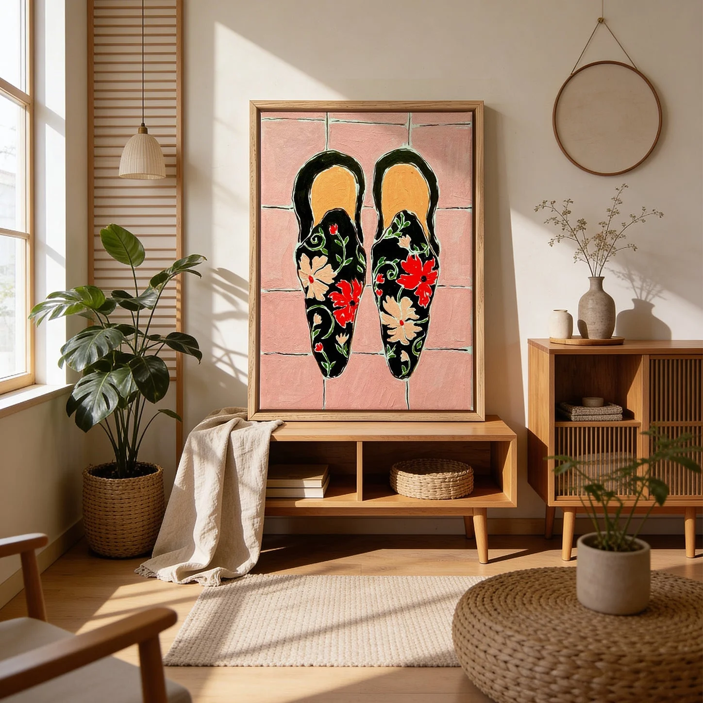 Black Shoes On Pink Tiles by Rushati Chowdhury - Image 4