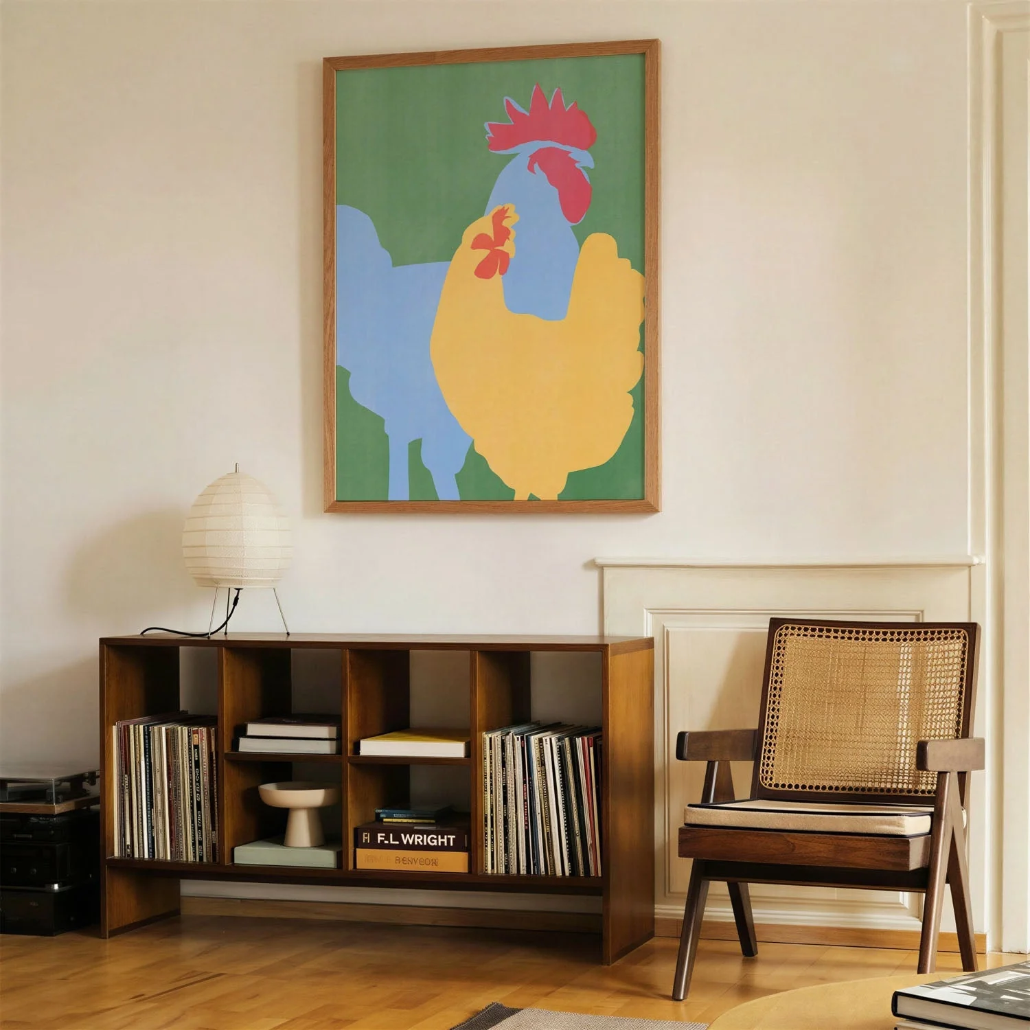 Blue Rooster Yellow Hen by Little Dean - Image 4