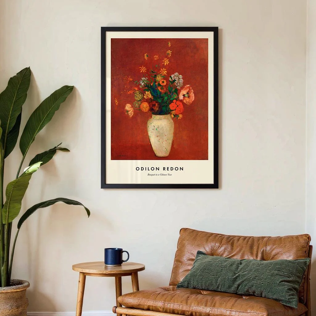 Bouquet in a Chinese Vase by Odilon Redon - Image 3